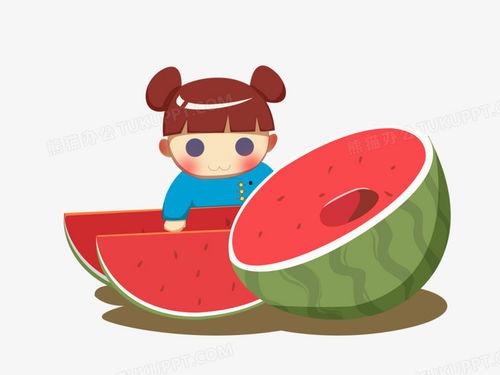 关于吃瓜的素材